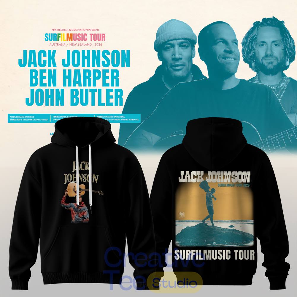 Jack Johnson SURFILMUSIC Tour 2026 Hoodie