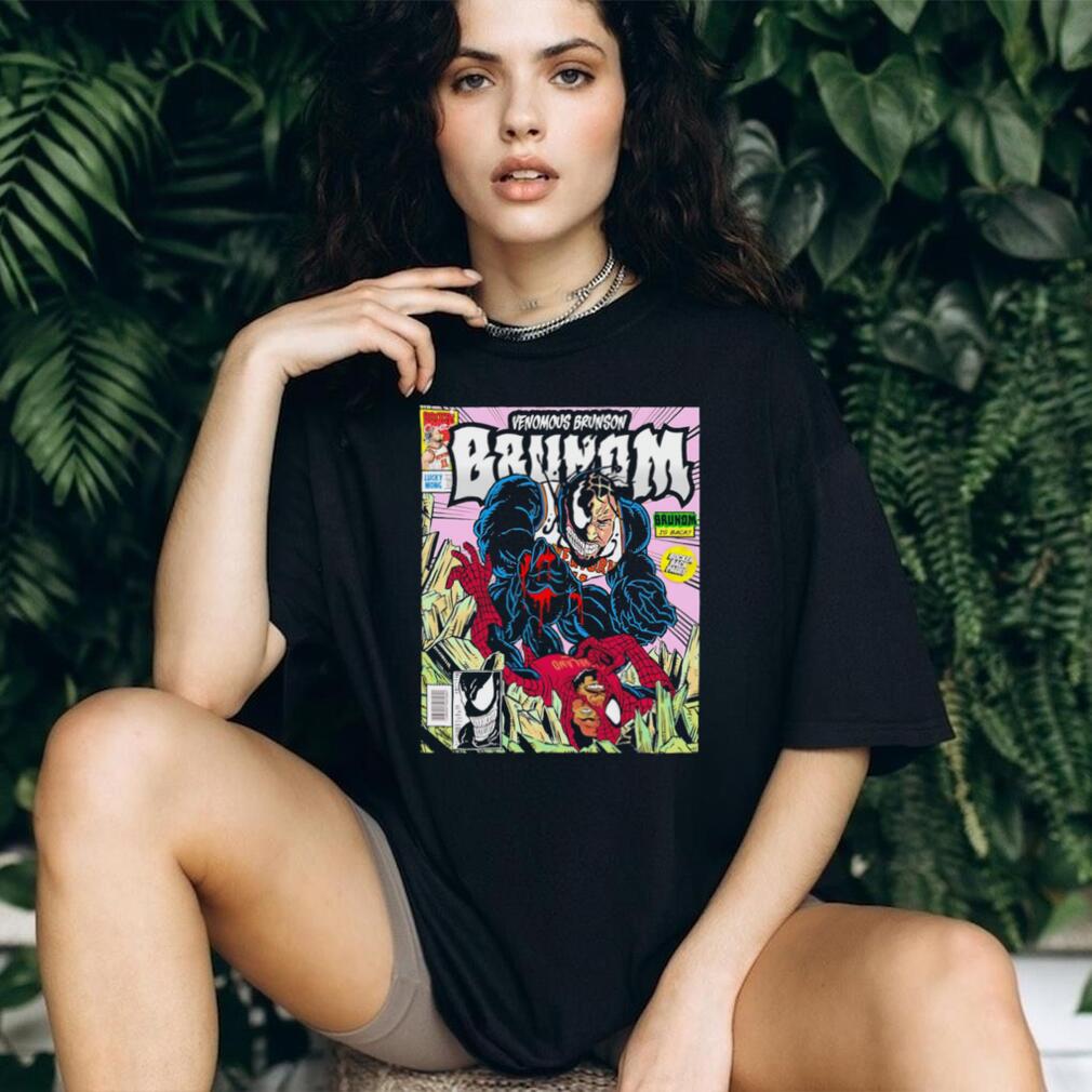 Jalen Brunson Venomous Brunson Comic Style Basketball T Shirt