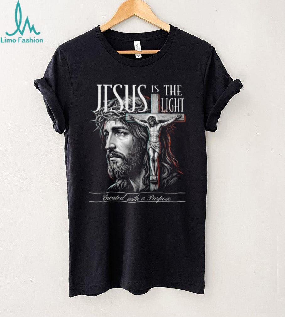 Jesus Is The Light Religious Cross Faith T Shirt