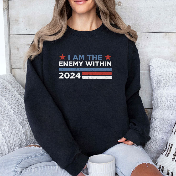 Kamala Harris I Am The Enemy Within 2024 T Shirt