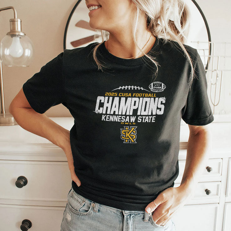 Kennesaw State Owls 2025 C-USA Champs T Shirt