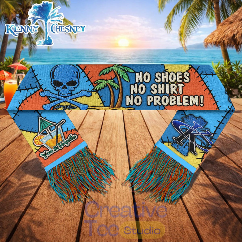 Kenny Chesney “No Shoes, No Shirt, No Problems!” Premium Scarf