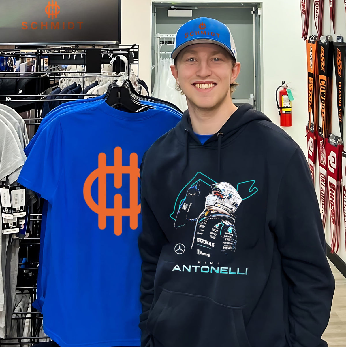 Kimi Antonelli Monaco graphic shirt