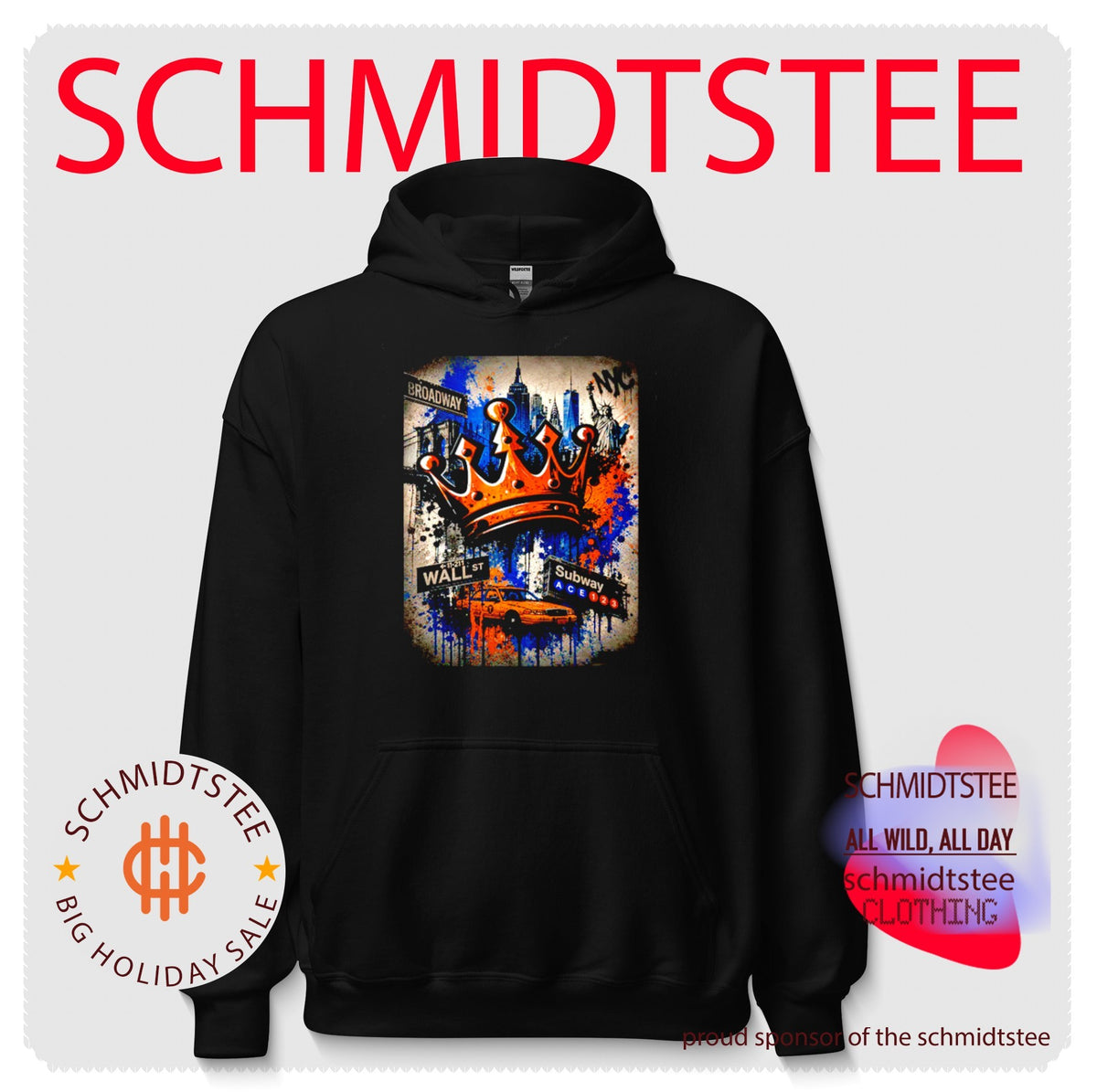 King of New Yowk graffiti style shirt