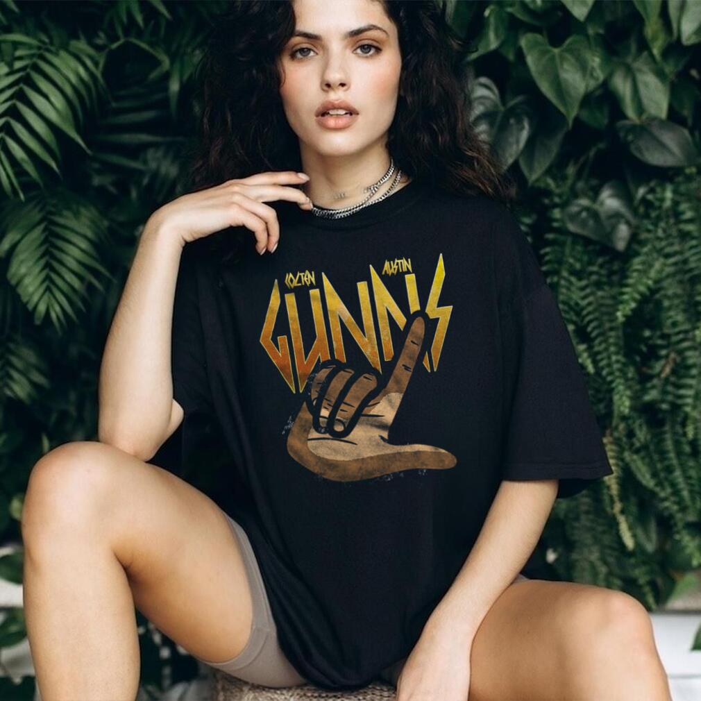 Kolten Austin Gunns Hand Sign Rock Style Graphic T Shirt