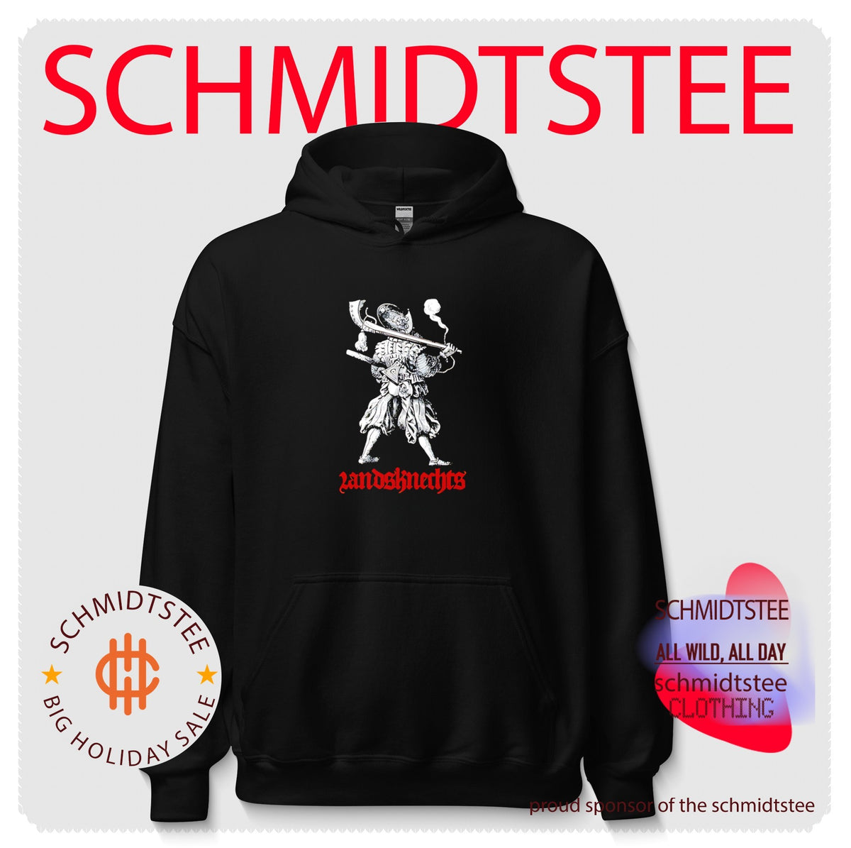 Landsknecht and Death mercenary soldier graphic shirt