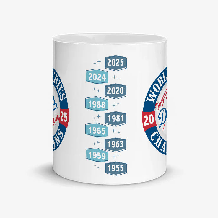 Los Angeles Dodgers 2025 World Series Champions Mug