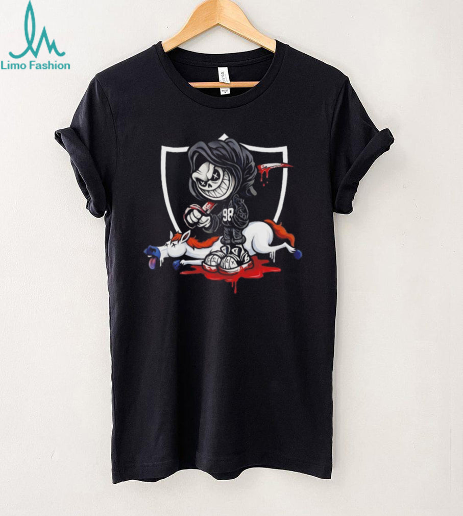 Maxx Crosby Raiders Skeleton Reaper Custom Logo Parody T Shirt