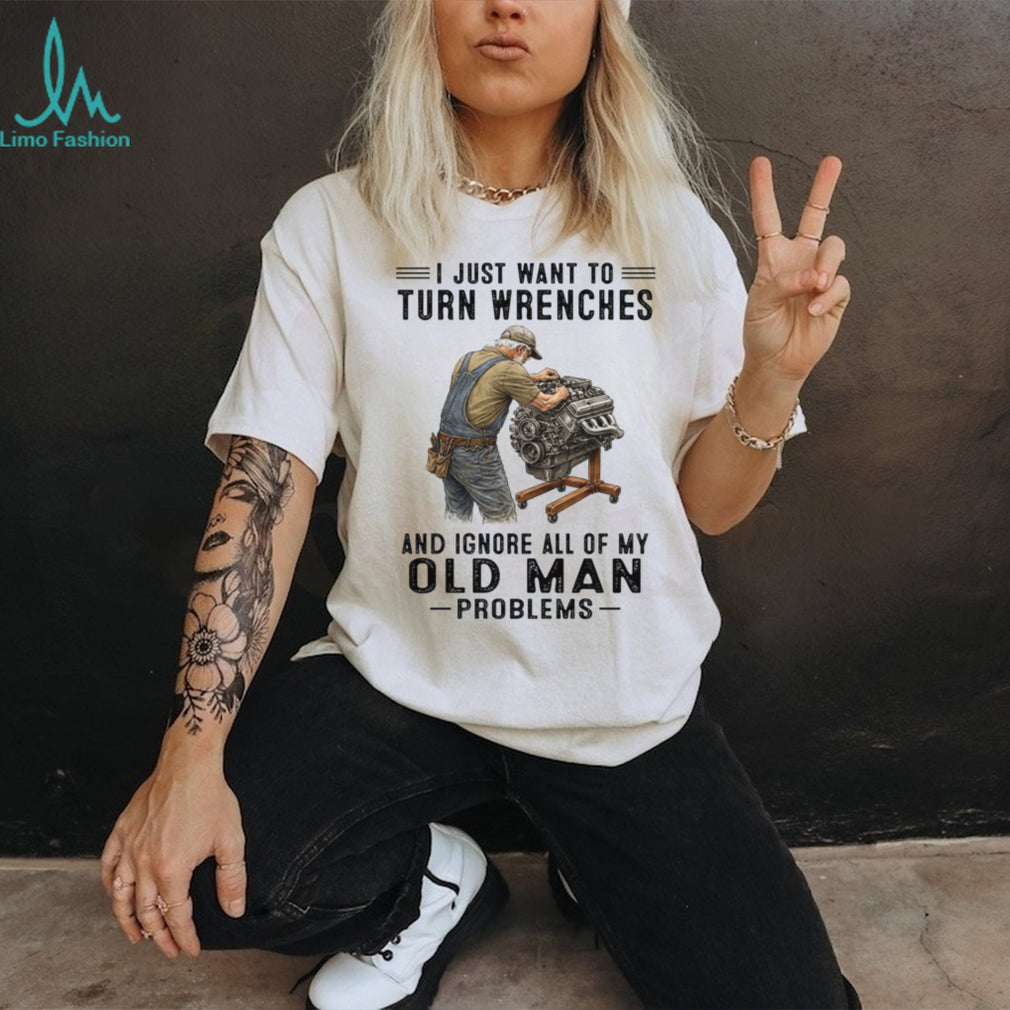 Mechanic Car Repair Old Man Wrench Hobby Humor Shirt