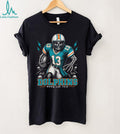 Miami Dolphins Skeleton Football Player Born For This Retro Sports Men Fans Shirt