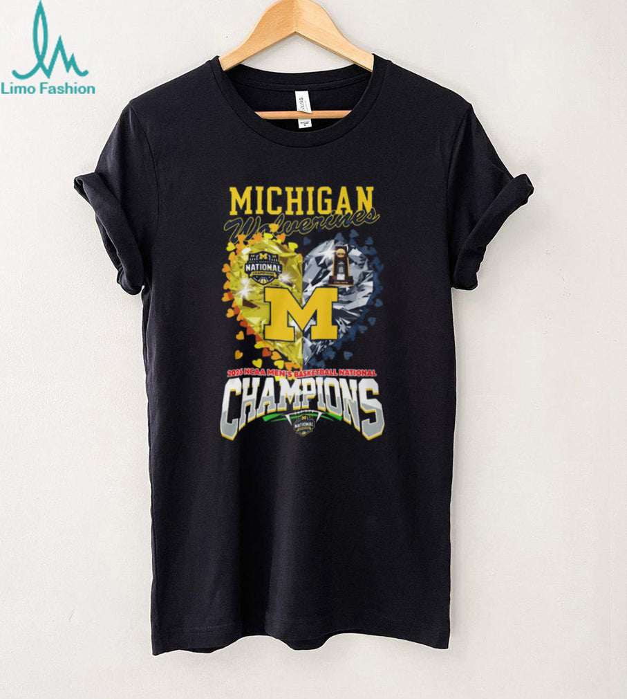 Michigan Wolverines 2026 National Champions Heart Diamond Graphic T Shirt