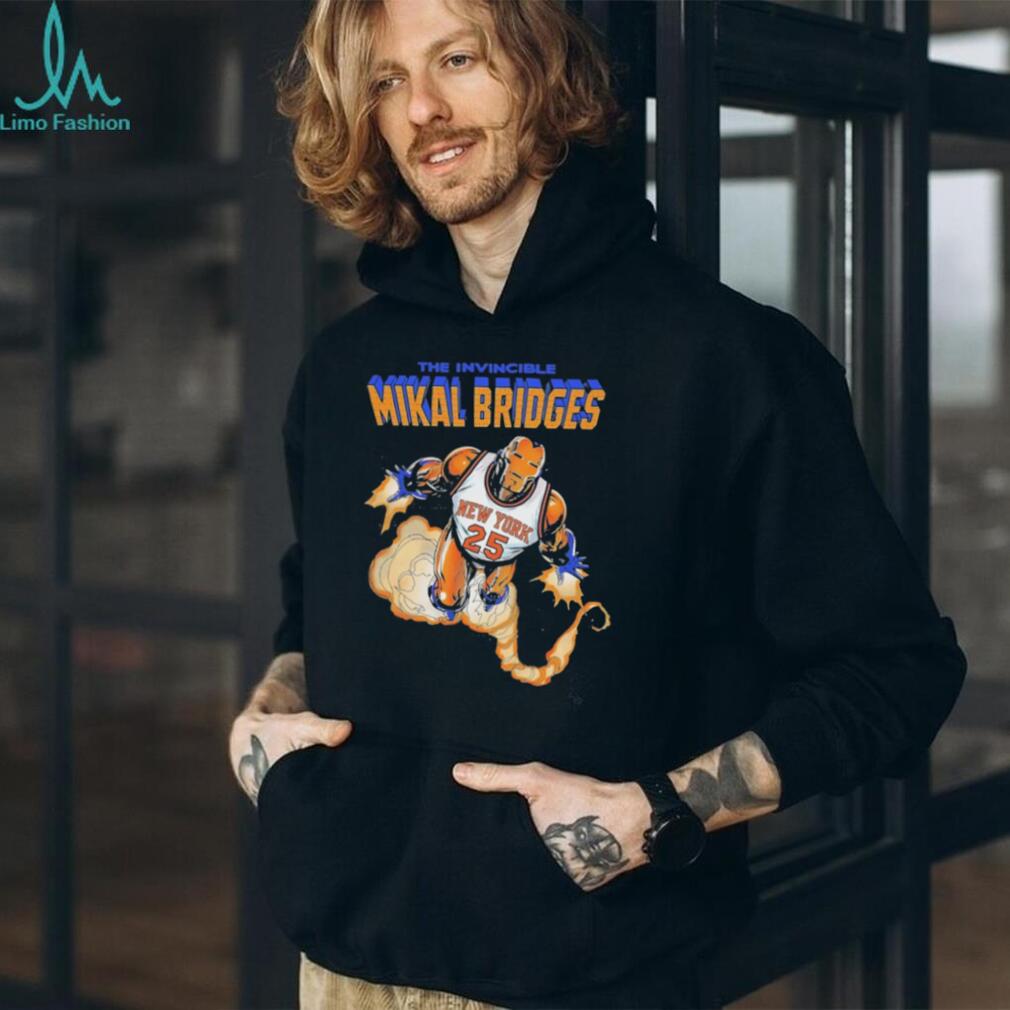 Mikal Bridges The Invincible New York Basketball Iron Hero T Shirt