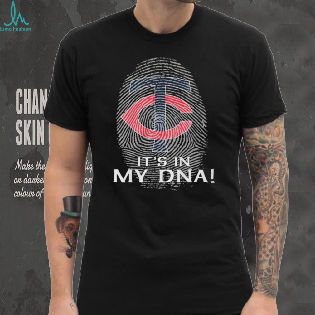 Minnesota Twins Baseball “It’s In My DNA” Fingerprint Graphic T Shirt