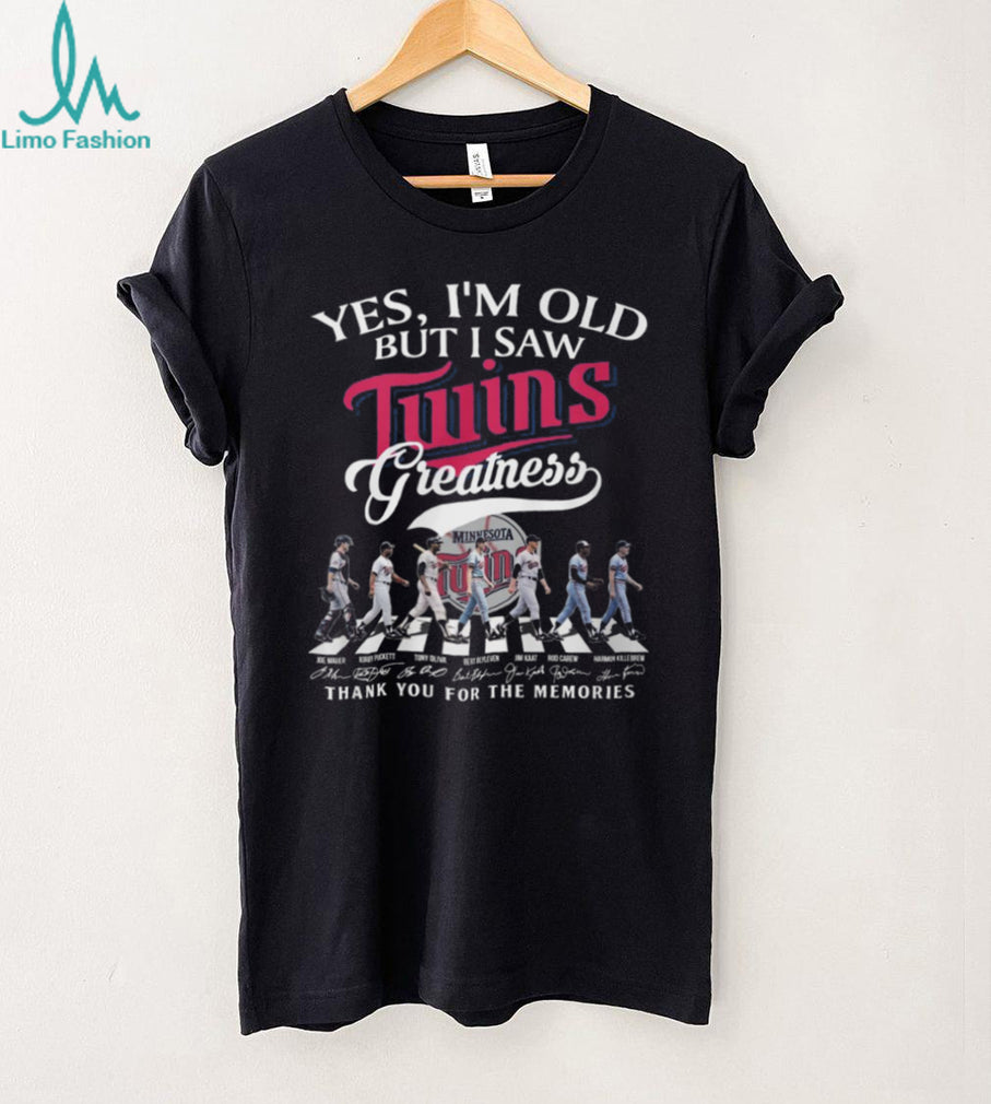 Minnesota Twins Greatness Legends Walk Signatures Fan T Shirt