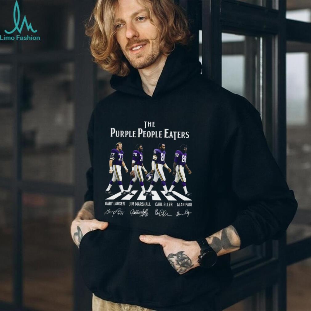 Minnesota Vikings Purple People Eaters Abbey Road Shirt