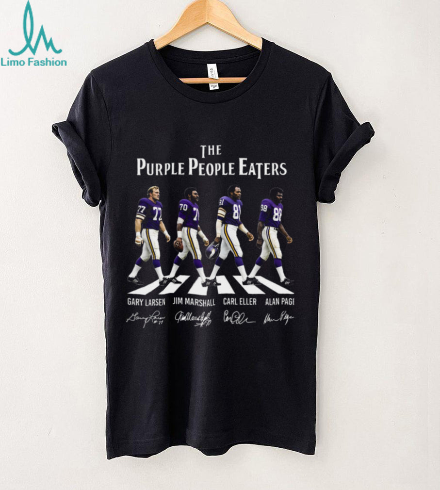 Minnesota Vikings Purple People Eaters Abbey Road Shirt
