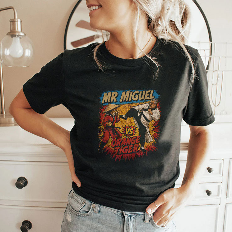 Mistah Miguel Kung Fu Cat Design T Shirt