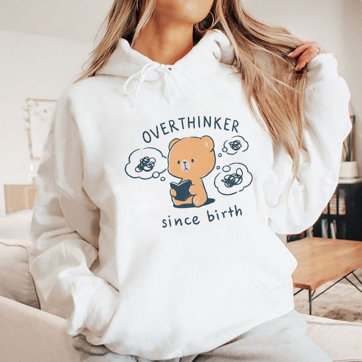 Mocha Bear Overthinker Since Birth T Shirt