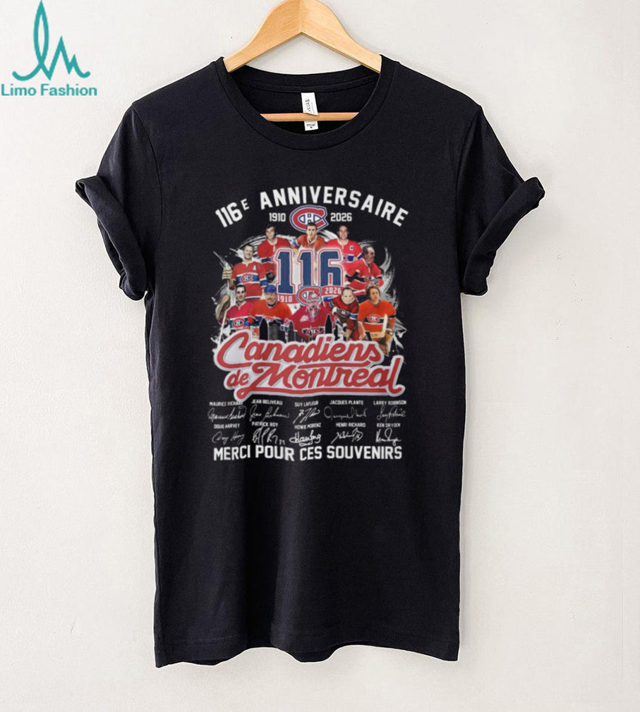 Montreal Canadiens 116th Anniversary 1910 2026 Legends Signed T Shirt