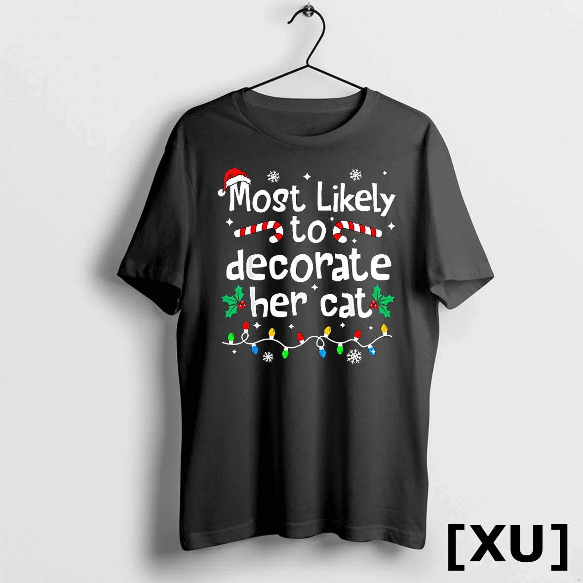 Most Likely To Decorate Her Cat Family Christmas Matching Tshirts Sweater