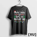 Most Likely To Fart On Santas Lap Christmas Matching Family Tshirts Sweater