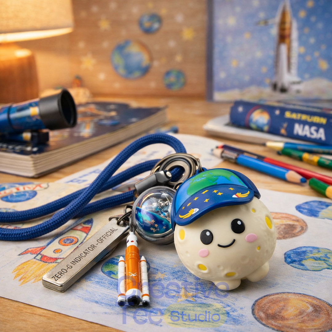 NASA Artemis II Official Commemorative Mascot Keychain