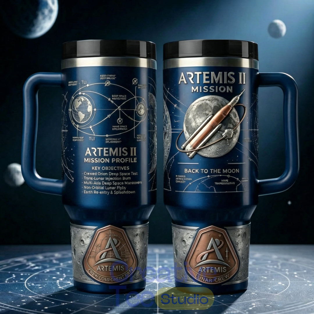 NASA Artemis II Mission Tumbler