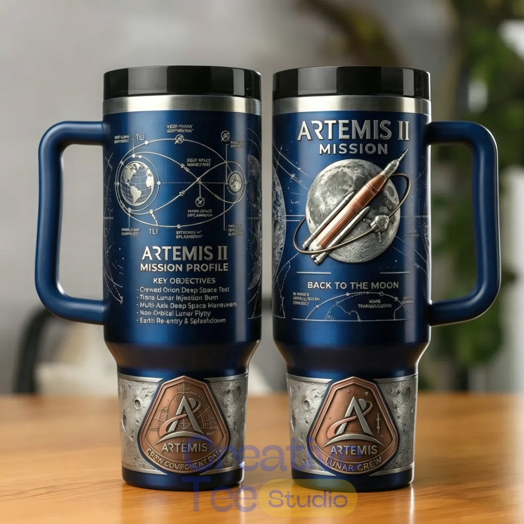 NASA Artemis II Mission Tumbler
