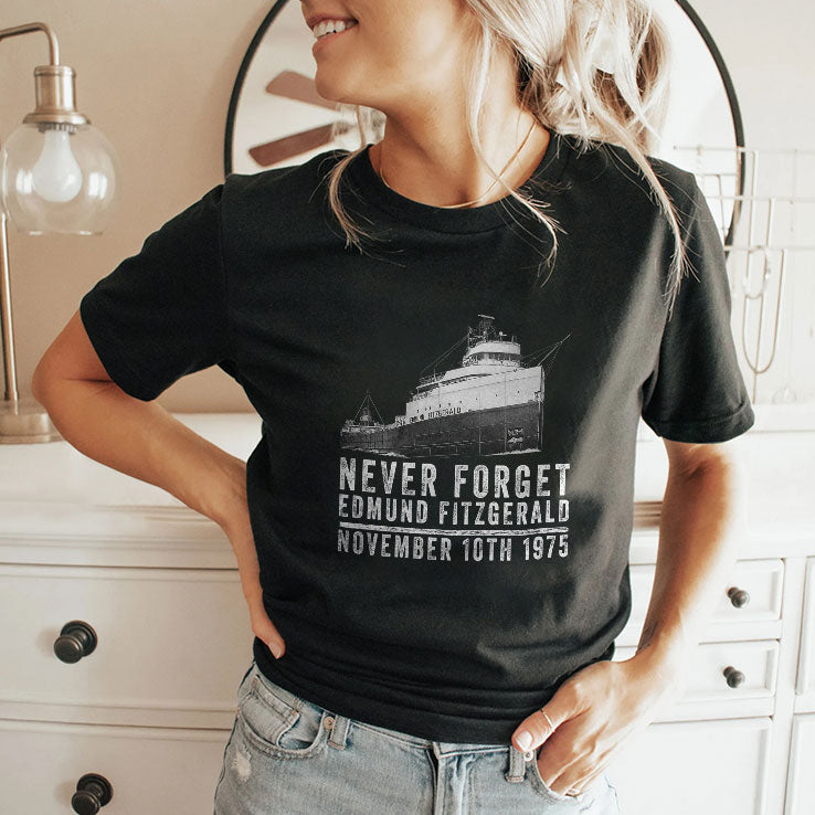 Never Forget Edmund Fitzgerald November 10th 1975 Shirt
