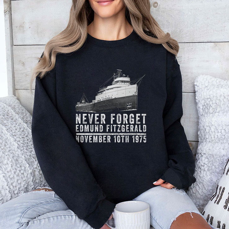 Never Forget Edmund Fitzgerald November 10th 1975 Shirt