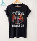 Never Underestimate An Old Man Tractor Farmer Veteran Shirt