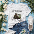 Never Underestimate An Old Man Who Still Goes All In Poker Playing T Shirt