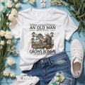 Never Underestimate Old Man Bonsai Tree Gardener Hobby Shirt