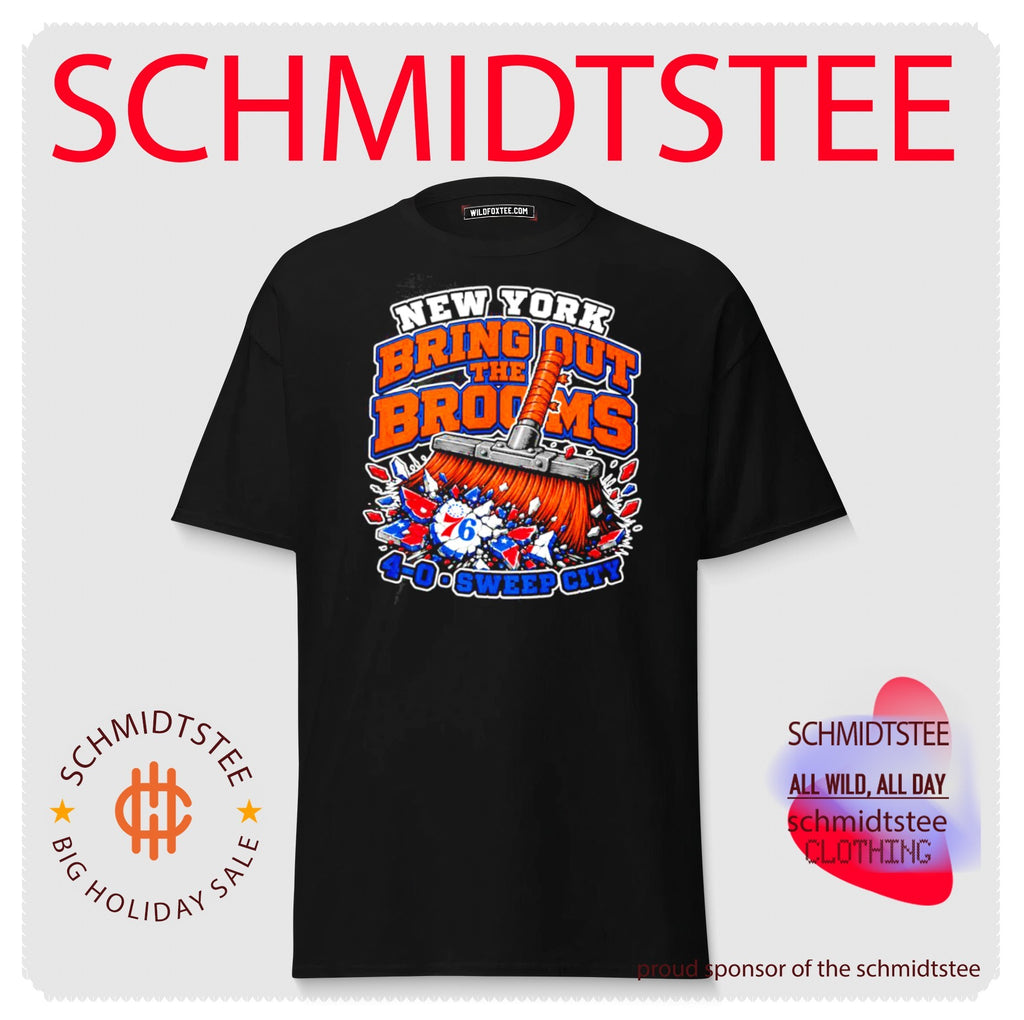 New York Bring out the Brooms 4-0 Sweep City clean 76ers shirt