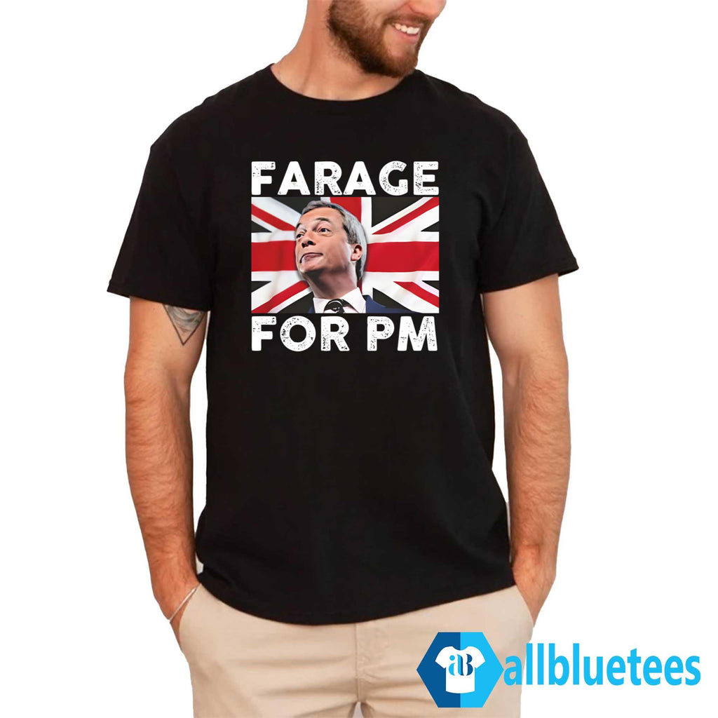 Nigel Farage Farage For PM Britain Flag Shirt