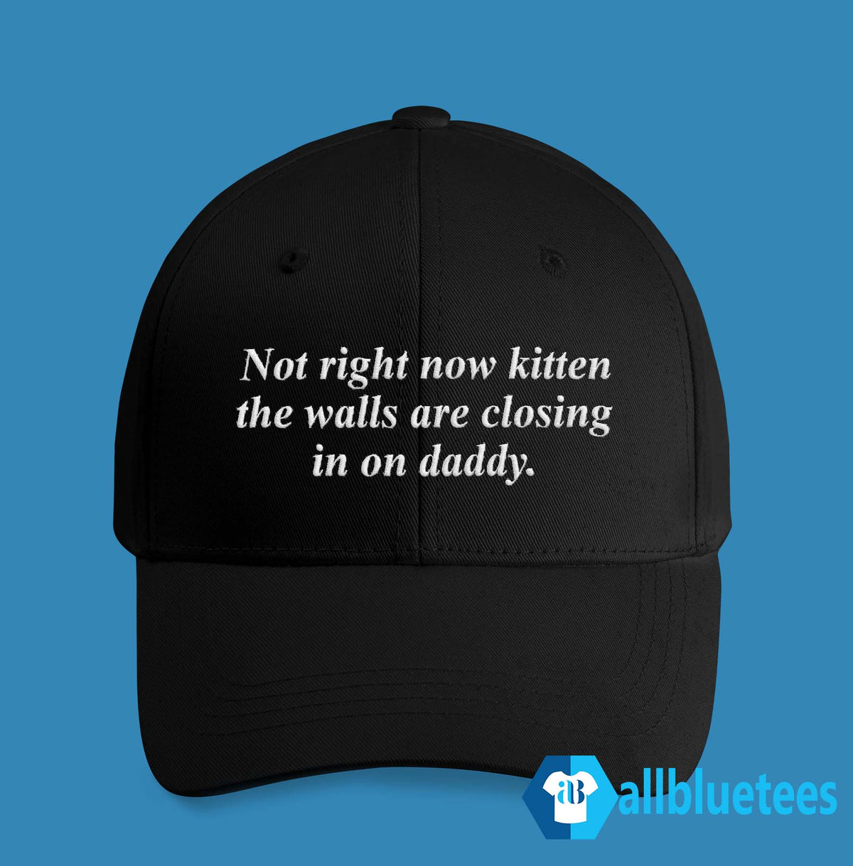Not Right Now Kitten The Walls Are Closing In On Daddy Hat