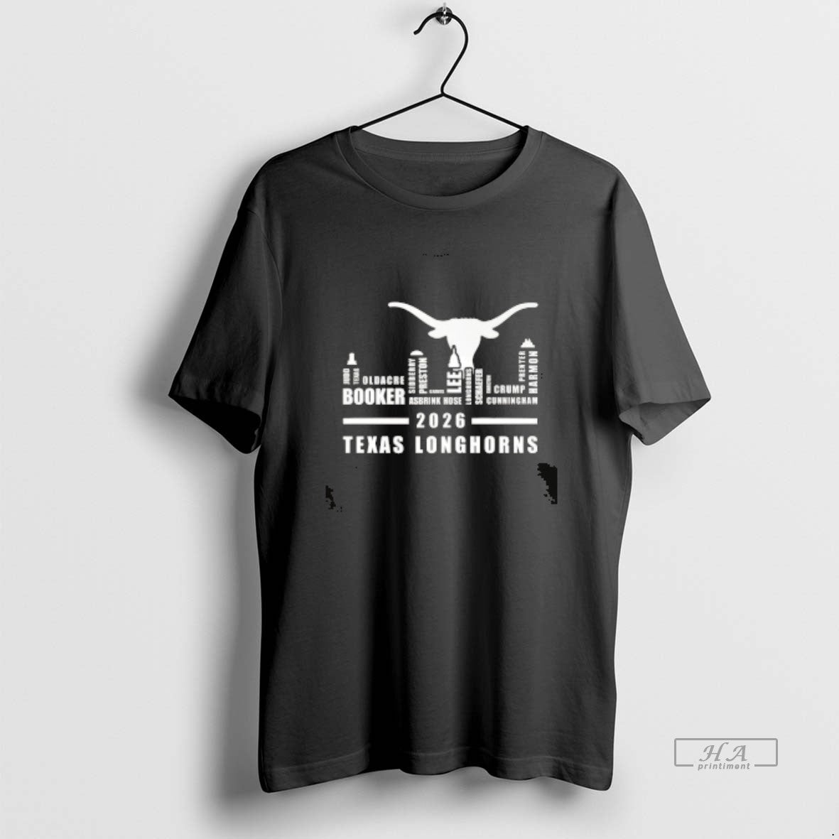 Official 2026 Texas Longhorns All Names City Skyline