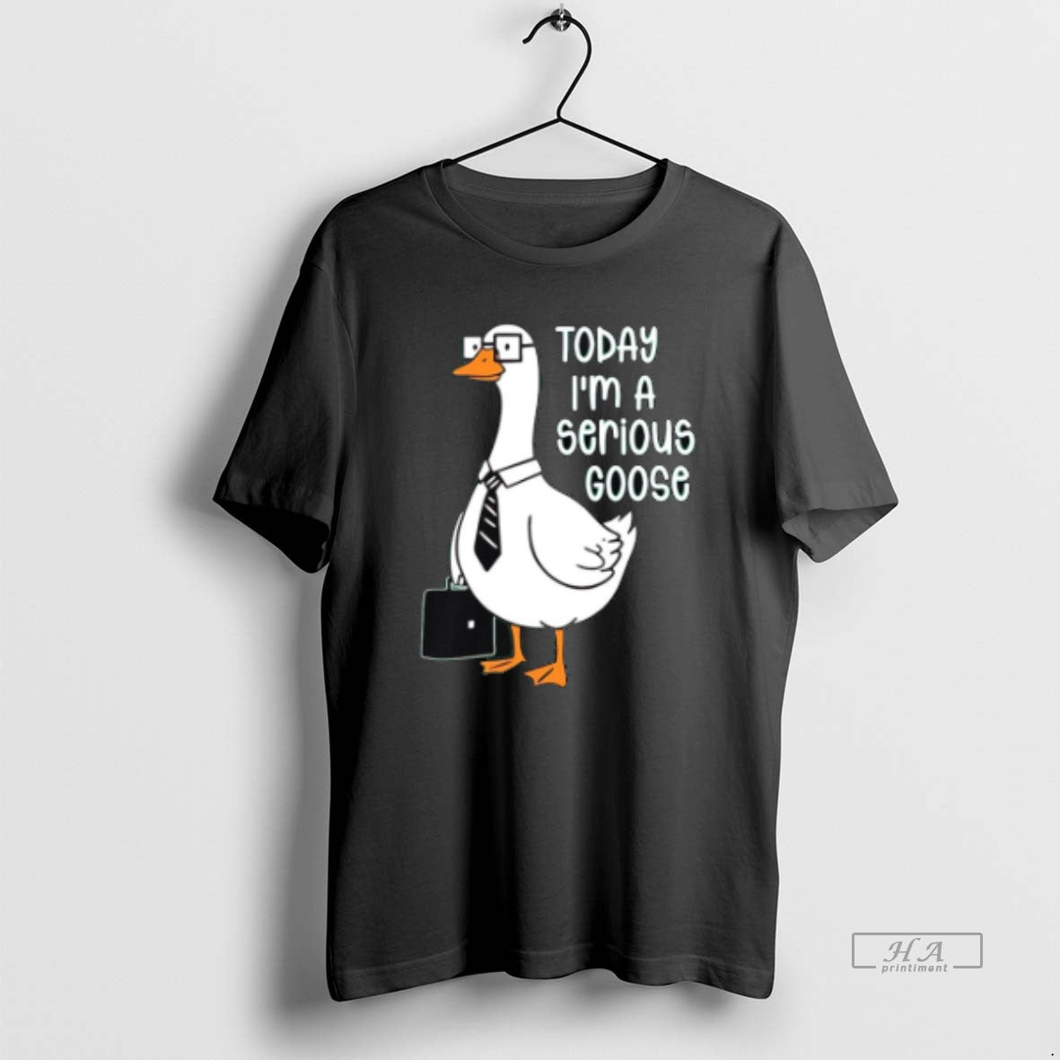 Official Goose Holding Backpack Today Im A Serious Goose