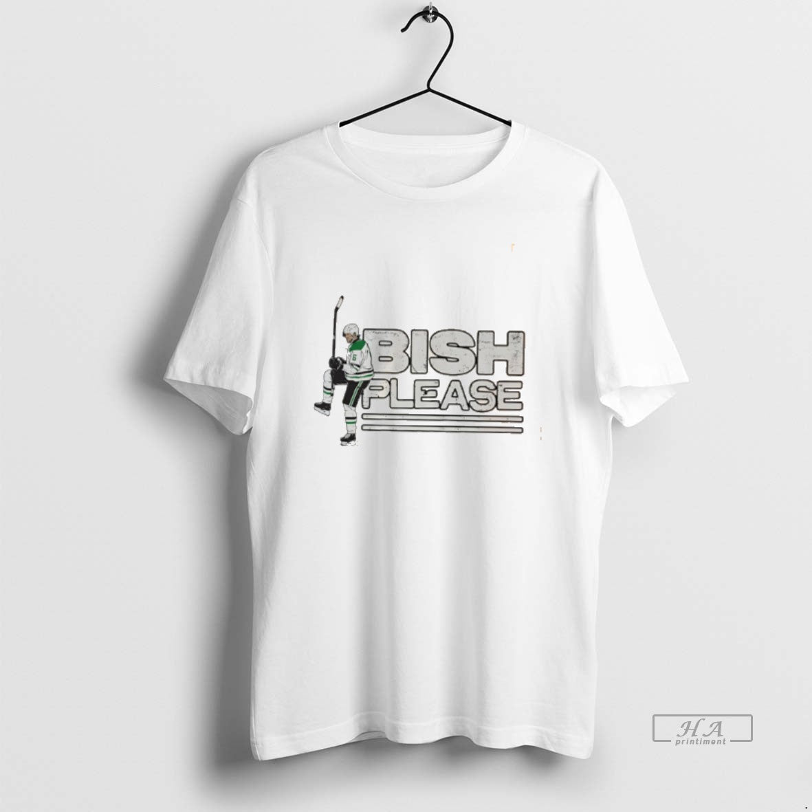 Official Lian Bichsel Dallas Stars Bish Please Cartoon Tee