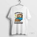 Official Locked In No Im Tucked In Goodnight Cat Tee