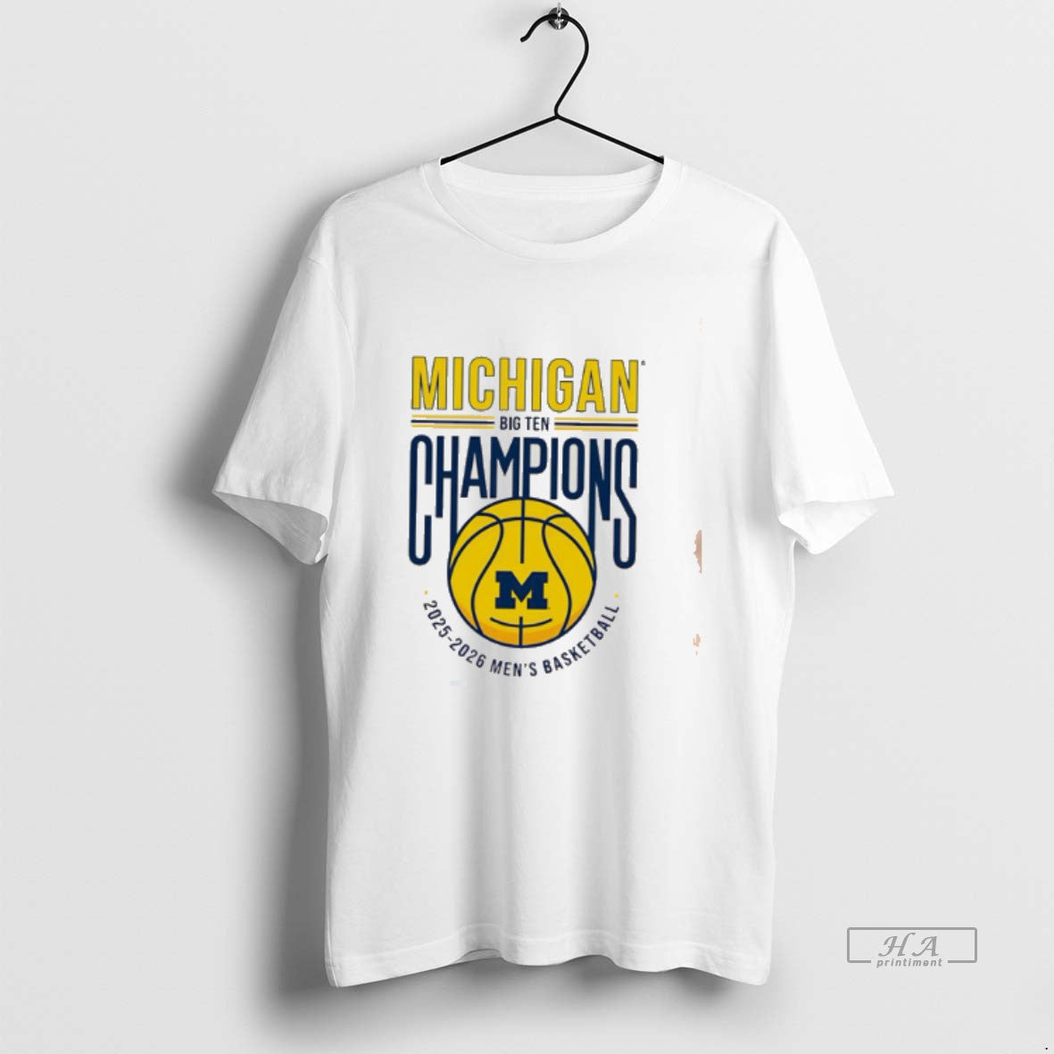 Official Michigan Mens Basketball 2025 2026 Big Ten Regular Season Champions Tee