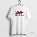 Official Peace Love Dbacks Arizona Baseball Fan Graphic