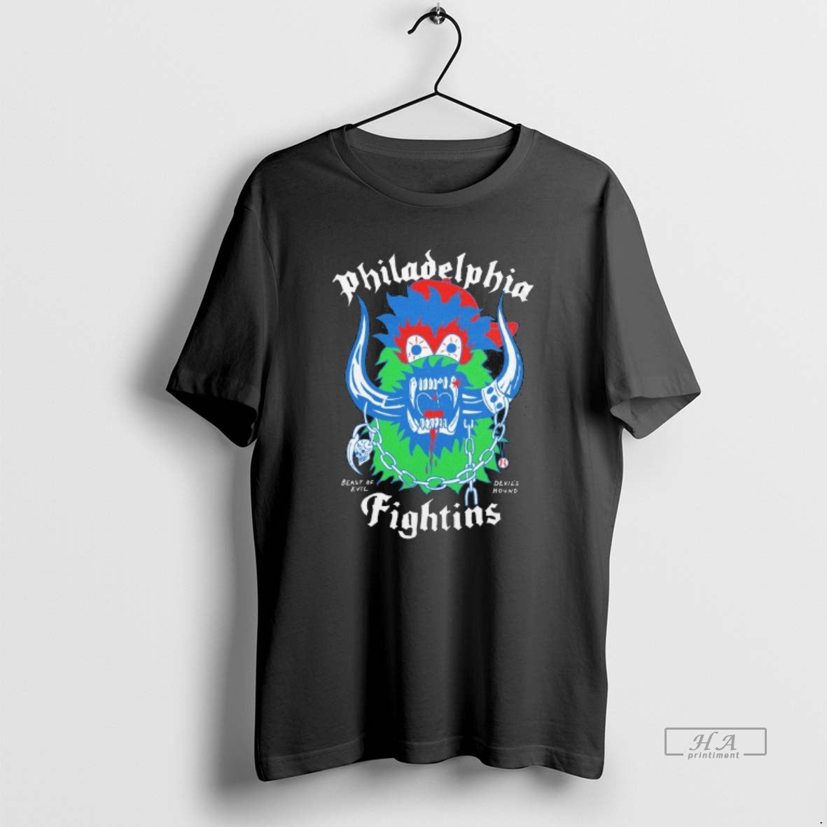 Official Philadelphia Phillies Fightins Beast Of Evil Devils Hound Mascot