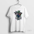 Official San Jose Sharks Floral Hockey Team Logo Tattoo