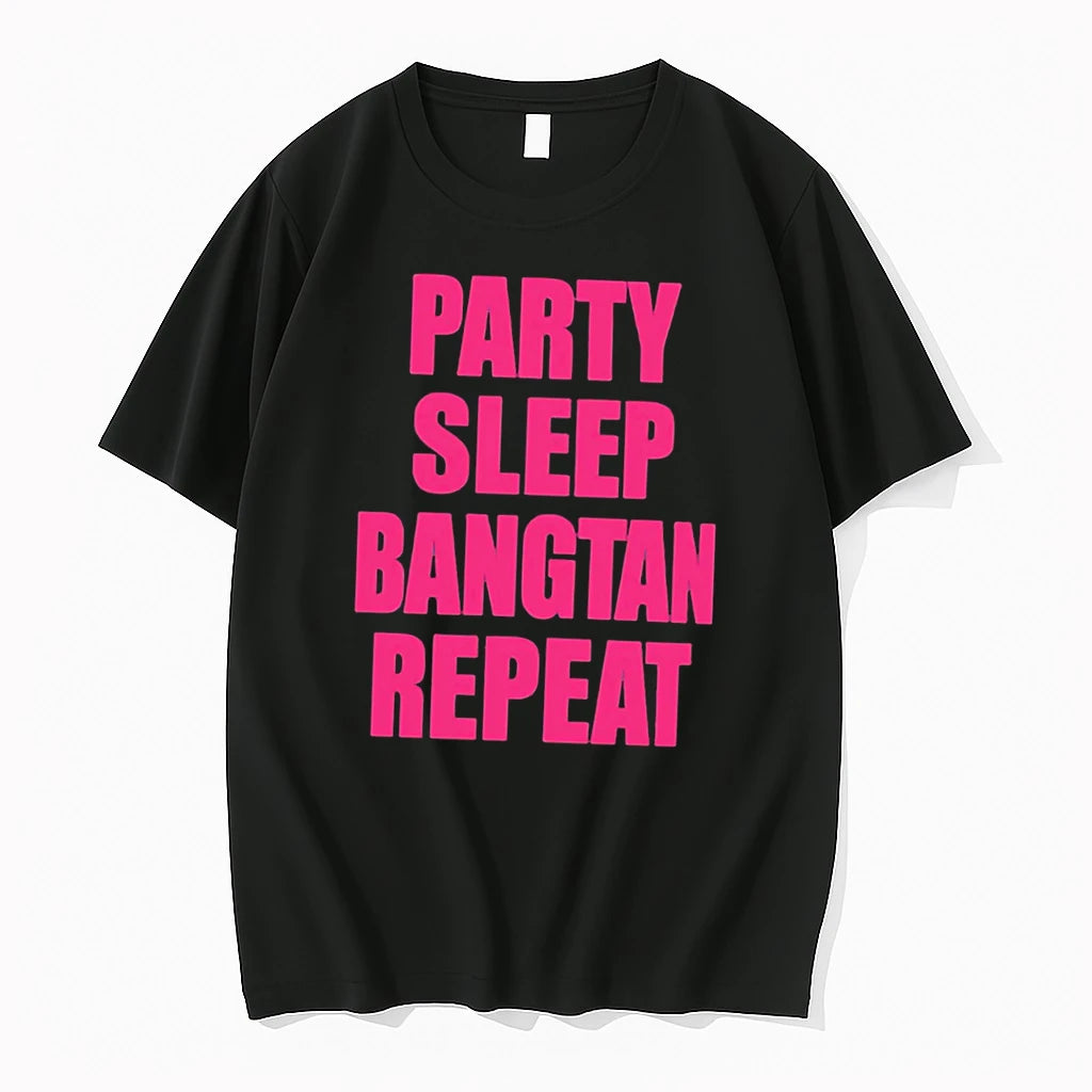 Officials 2026 Party Sleep Bangtan Repeat Tee Premium T Shirt