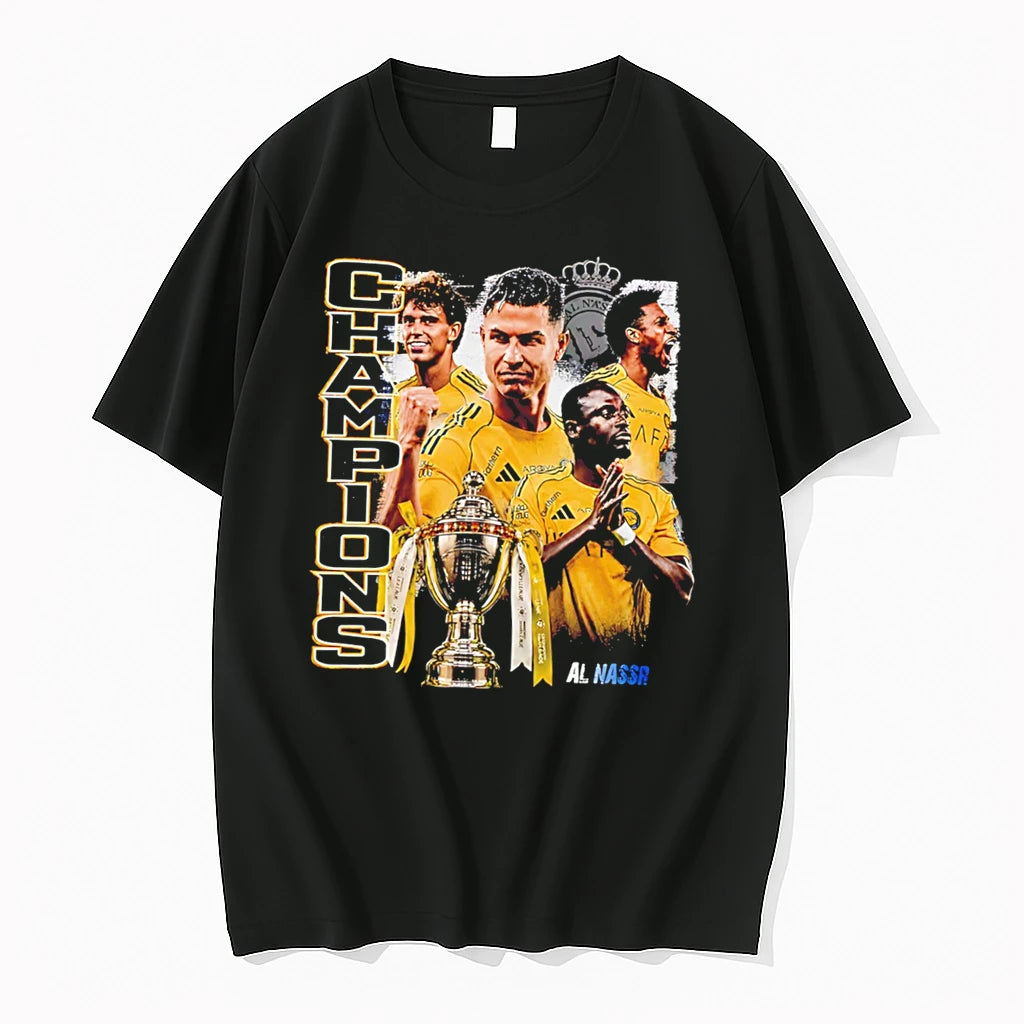Officials Al Nassr 2025 26 Saudi Pro League Champions Tee Premium T Shirt