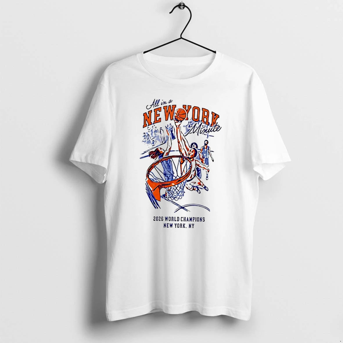 Officials All In A Ny Knicks Minute 2026 World Champions Tee Premium T Shirt