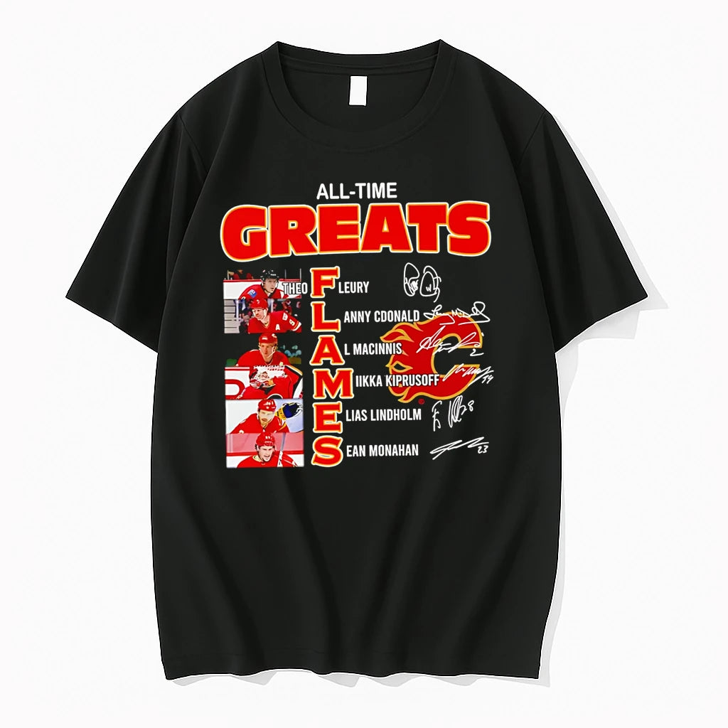 Officials All Time Greats Flames Theo Fleury Lanny Mcdonald L Macinnis Nhl