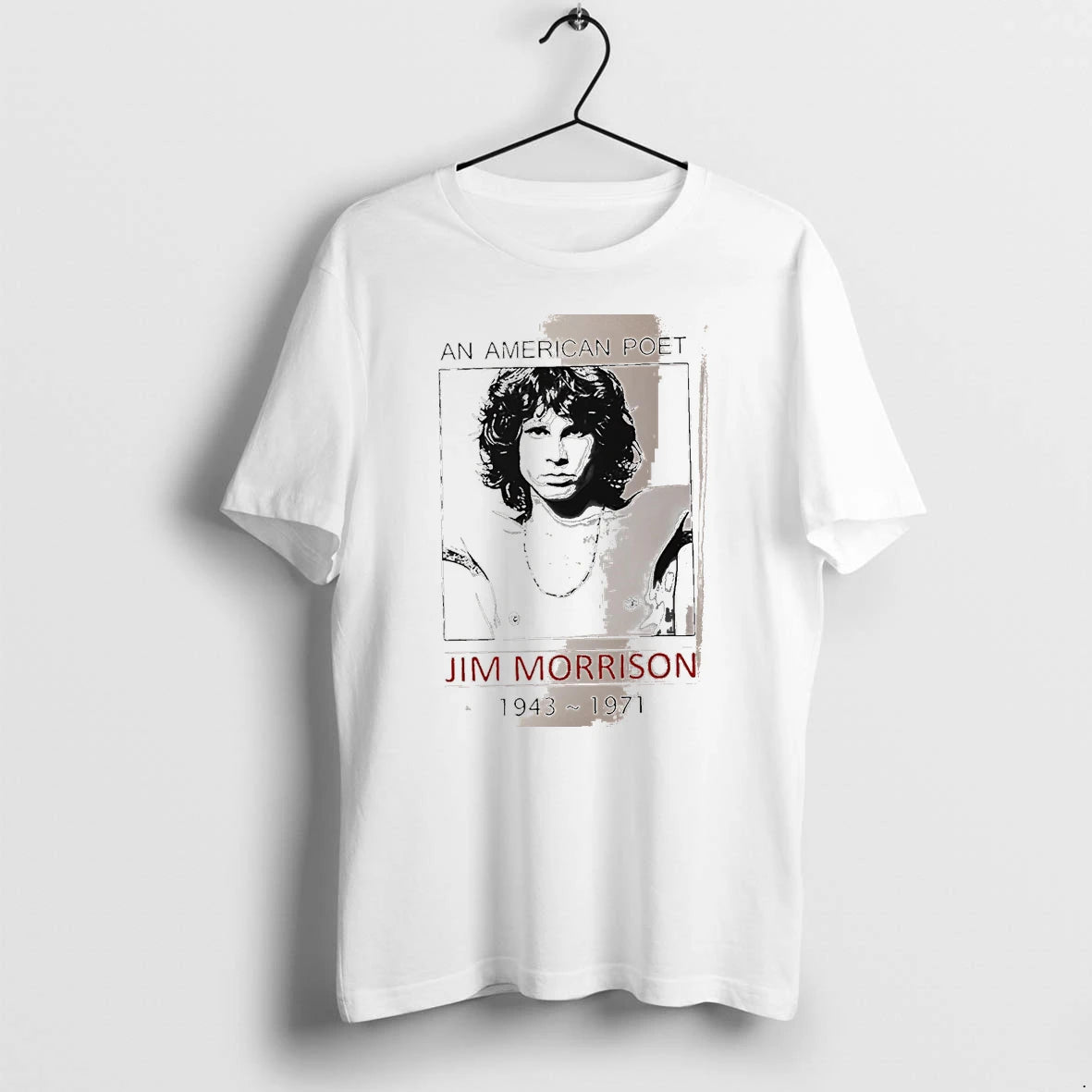 Officials An American Poet Jim Morrison 1943 1971 White Premium T Shirt