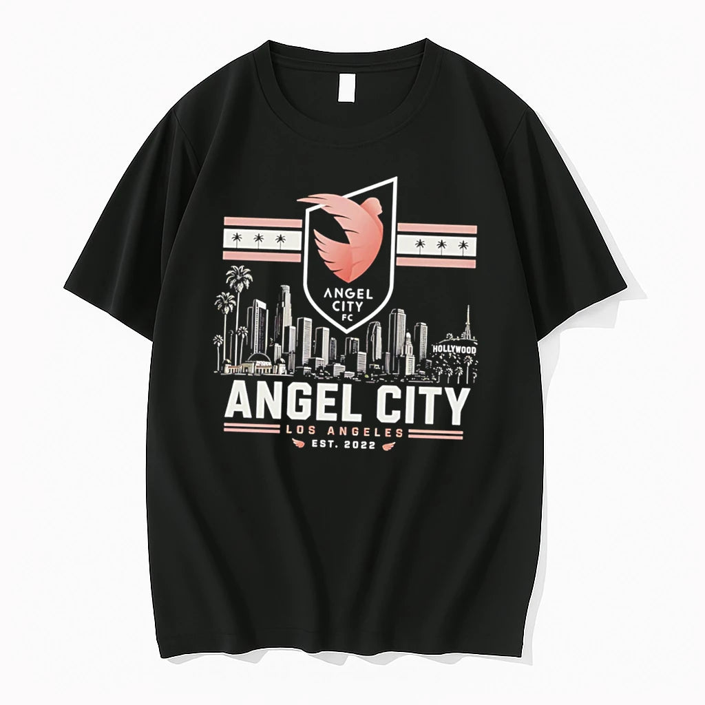 Officials Angel City Fc Los Angeles City Skyline Est 2022 Tee Premium T Shirt